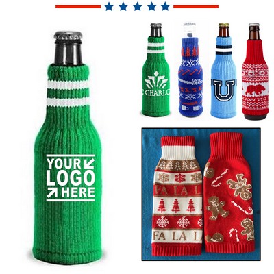 Knitted Beer Bottle Sleeve Sweater