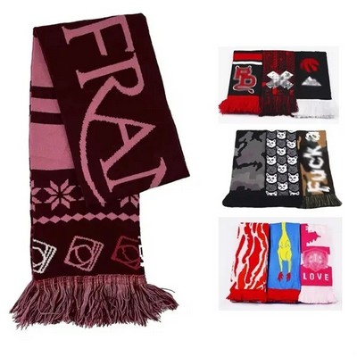 Sublimation Knitted Acrylic Scarf